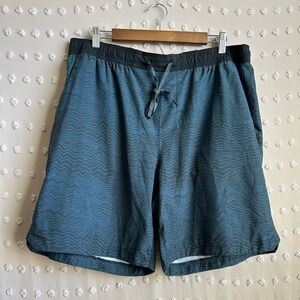 Roark Men’s Serrano 2.0‎ Shorts Athletic Unlined Sz XXL Teal Blue Swirl